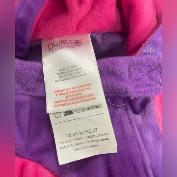 Rubies Teagan The Dragon Purple & Pink Costume Size 2T (18 Months) EUC - Picture 4 of 4